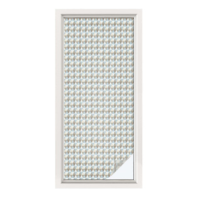 Dekorplast till fönster mosaik Geometriska trianglar