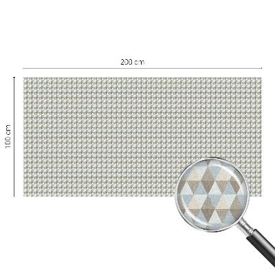 Dekorplast till fönster mosaik Geometriska trianglar