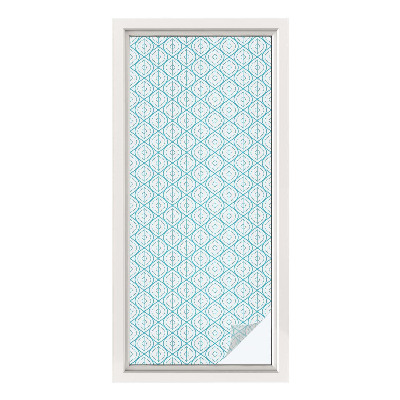 Frostfilm med dekorativt mönster Oval symmetri