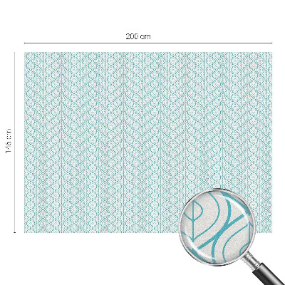 Frostfilm med dekorativt mönster Oval symmetri