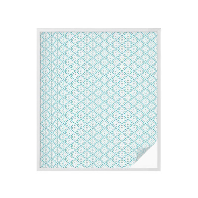 Frostfilm med dekorativt mönster Oval symmetri