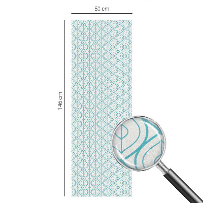 Frostfilm med dekorativt mönster Oval symmetri