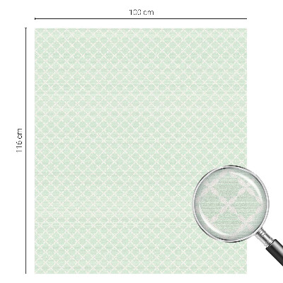 Frostad fönsterfilm med färgat mönster Pastellsymmetri