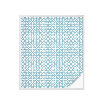 Solfilm fönster insynsskydd Blå ornament