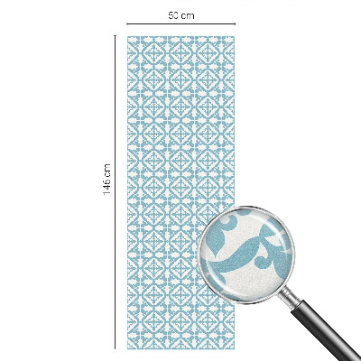 Solfilm fönster insynsskydd Blå ornament