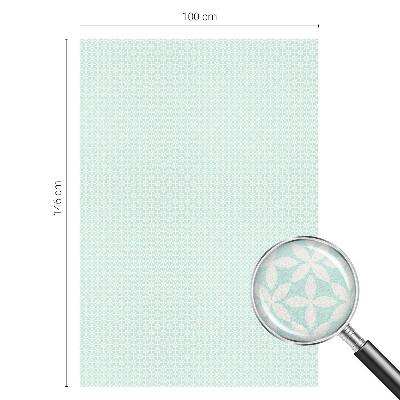 Frostfilm med dekorativt mönster Blomsymmetri