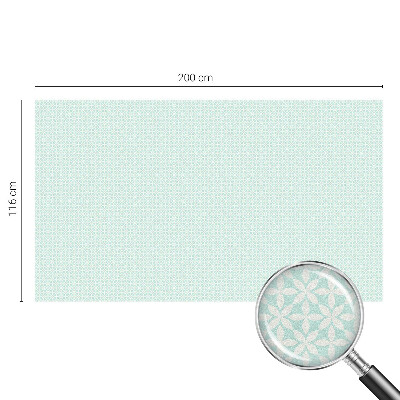 Frostfilm med dekorativt mönster Blomsymmetri