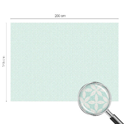 Frostfilm med dekorativt mönster Blomsymmetri