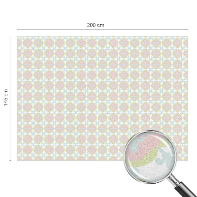 Fönsterfilm med mosaikmönster Pastellprydnad