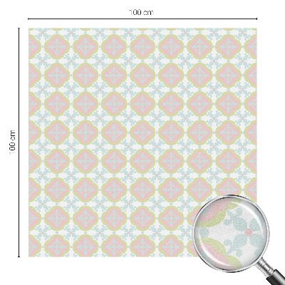 Fönsterfilm med mosaikmönster Pastellprydnad