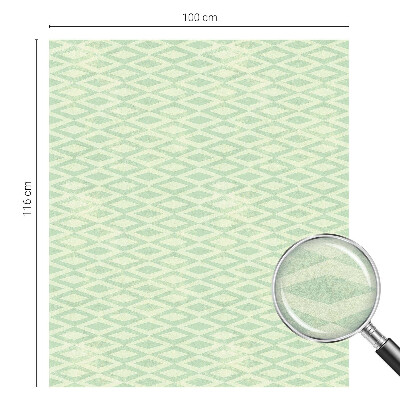 Frostfilm med dekorativt mönster Gröna romber