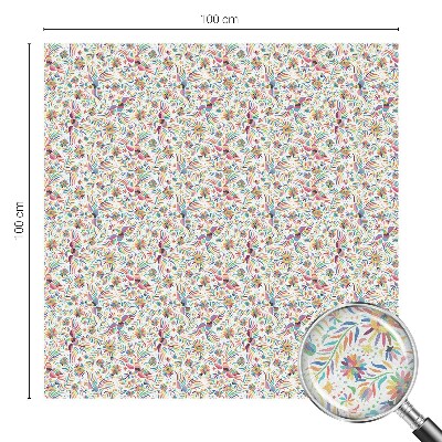 Solfilm fönster insynsskydd Färgglad exotism