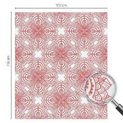 Frostad fönsterfilm med färgat mönster Spetsmönster