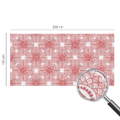 Frostad fönsterfilm med färgat mönster Spetsmönster