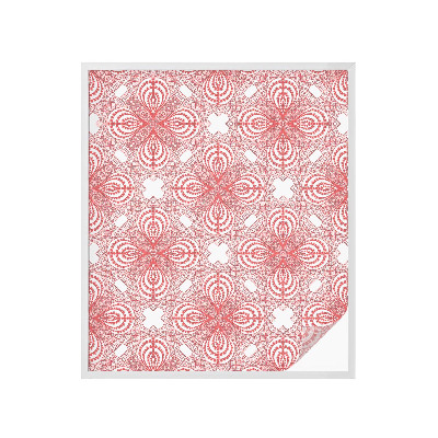 Frostad fönsterfilm med färgat mönster Spetsmönster