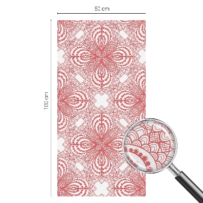 Frostad fönsterfilm med färgat mönster Spetsmönster