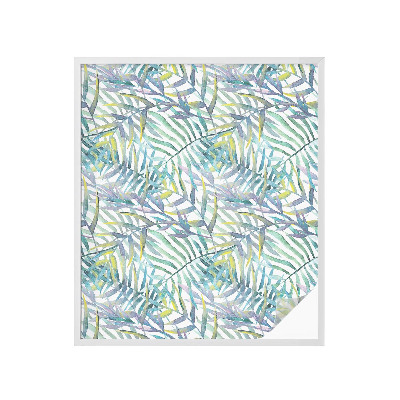 Dekorplast till fönster mosaik Tropisk akvarell