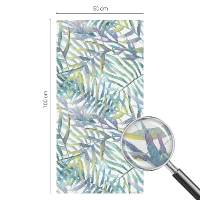 Dekorplast till fönster mosaik Tropisk akvarell