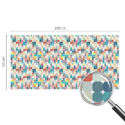 Dekorplast till fönster mosaik Färgglada rutor