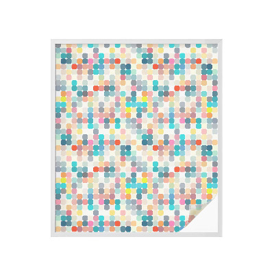 Dekorplast till fönster mosaik Färgglada rutor