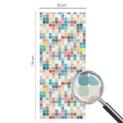 Dekorplast till fönster mosaik Färgglada rutor