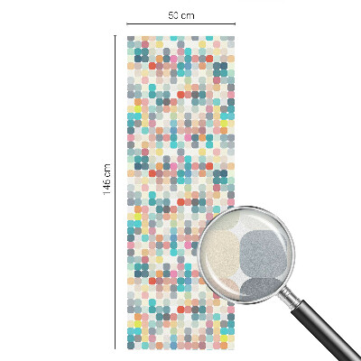 Dekorplast till fönster mosaik Färgglada rutor