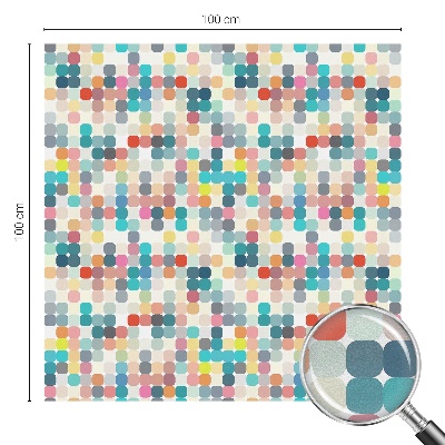 Dekorplast till fönster mosaik Färgglada rutor