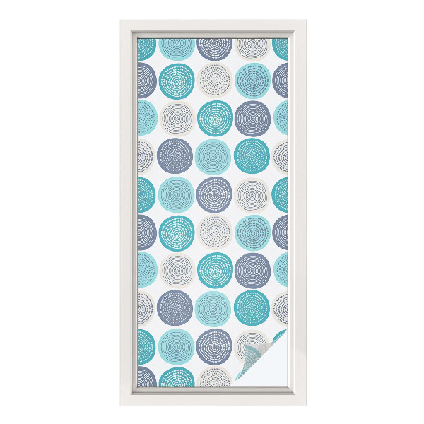 Solfilm fönster insynsskydd Geometriska cirklar