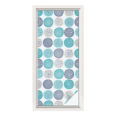 Solfilm fönster insynsskydd Geometriska cirklar