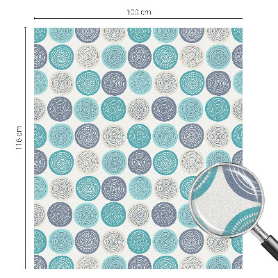 Solfilm fönster insynsskydd Geometriska cirklar