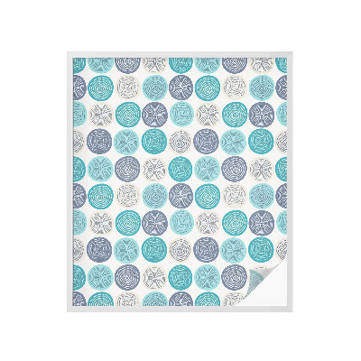 Solfilm fönster insynsskydd Geometriska cirklar