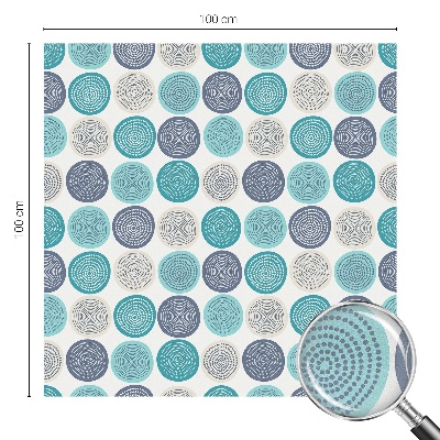 Solfilm fönster insynsskydd Geometriska cirklar