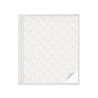 Frostad fönsterfilm med färgat mönster Geometriska mönster