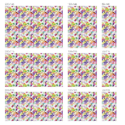 Fönsterfilm med mosaikmönster Abstrakt mosaik