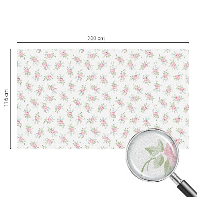 Fönsterfilm med mosaikmönster Romantiska rosor