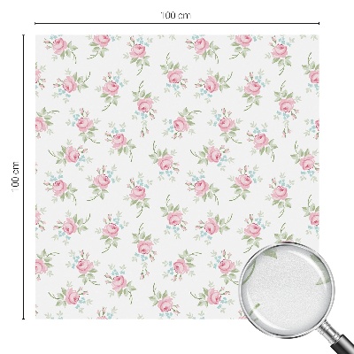 Fönsterfilm med mosaikmönster Romantiska rosor