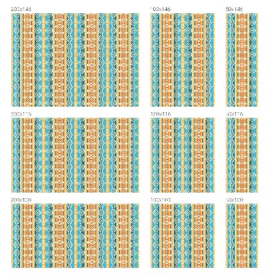 Dekorplast till fönster mosaik Geometriska motiv