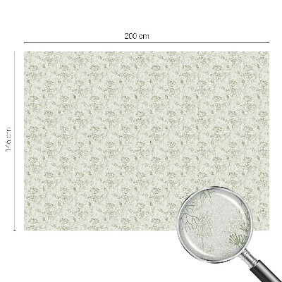 Frostad fönsterfilm med färgat mönster Botaniskt mönster