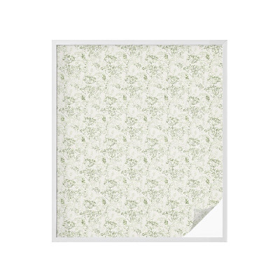 Frostad fönsterfilm med färgat mönster Botaniskt mönster