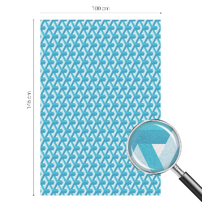 Frostfilm med dekorativt mönster Geometriska kuber