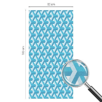 Frostfilm med dekorativt mönster Geometriska kuber