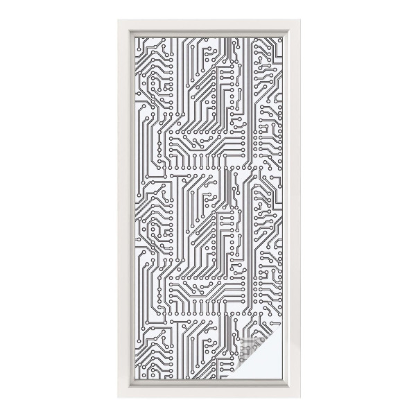 Dekorplast till fönster mosaik Tekniskt tema