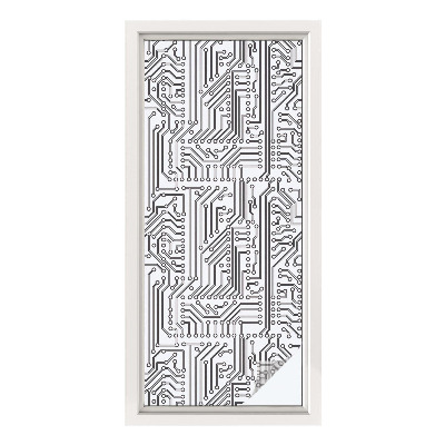 Dekorplast till fönster mosaik Tekniskt tema