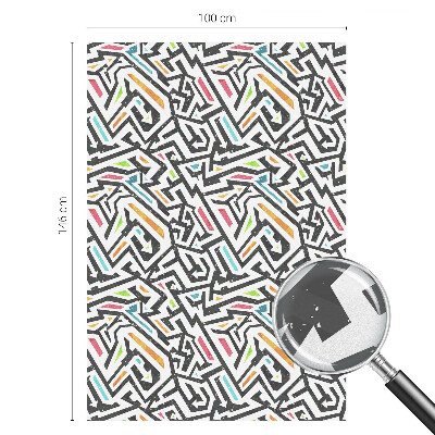 Fönsterfilm med mosaikmönster Abstrakt geometri