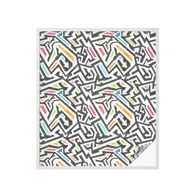 Fönsterfilm med mosaikmönster Abstrakt geometri