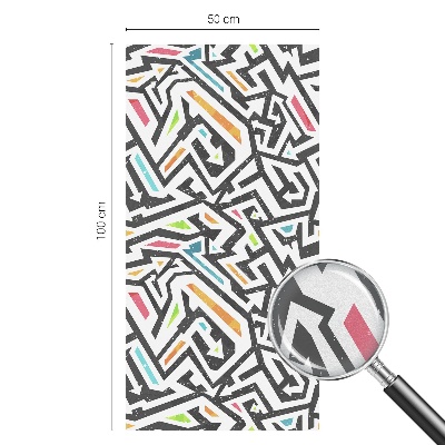 Fönsterfilm med mosaikmönster Abstrakt geometri