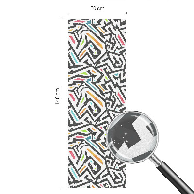 Fönsterfilm med mosaikmönster Abstrakt geometri