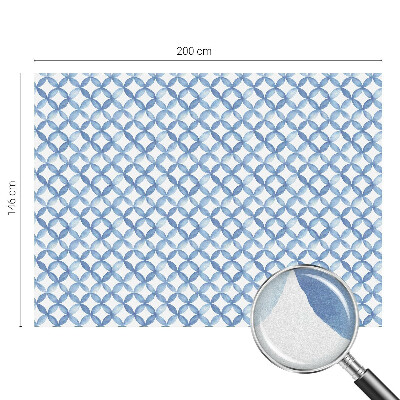 Frostad fönsterfilm med färgat mönster Geometriska blommor