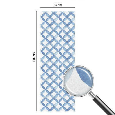 Frostad fönsterfilm med färgat mönster Geometriska blommor