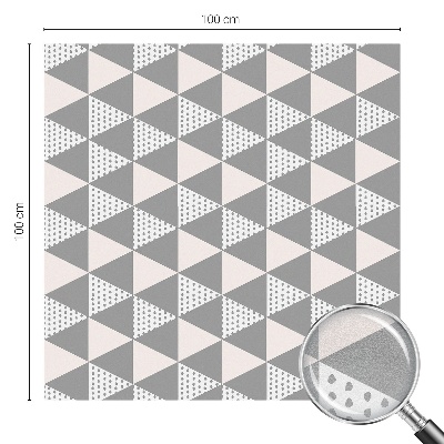 Frostfilm med dekorativt mönster Modern geometri